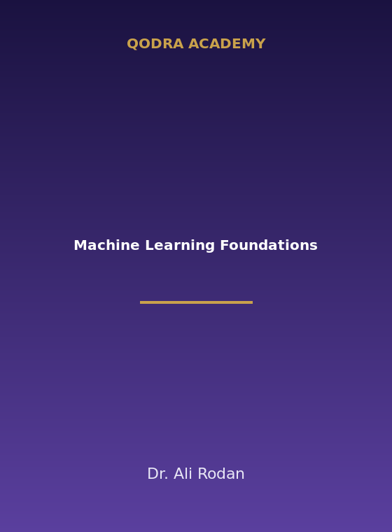 Machine Learning Foundations